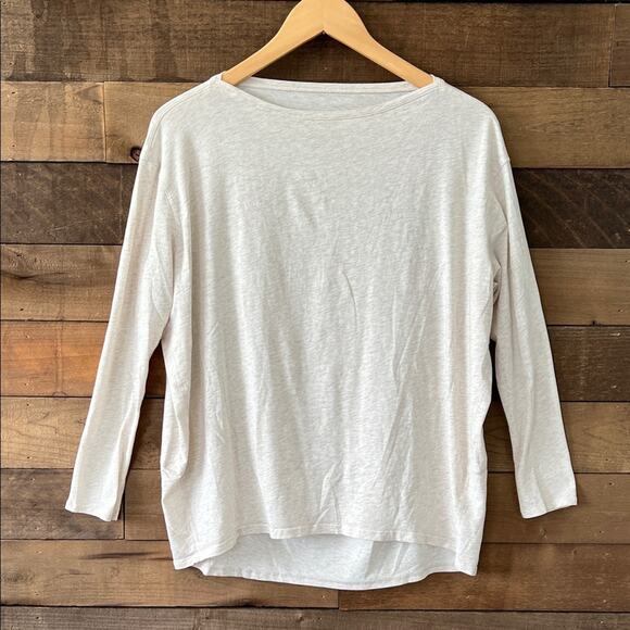 Lululemon Athletica Women's Back In Action Long Sleeve Heathered Dove Grey - Picture 3 of 9